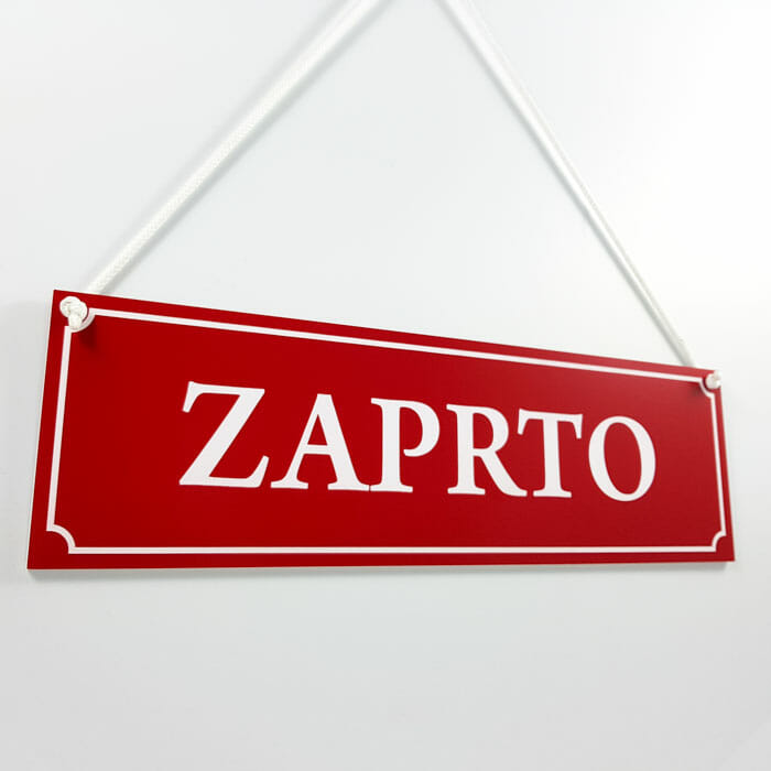 zaprto